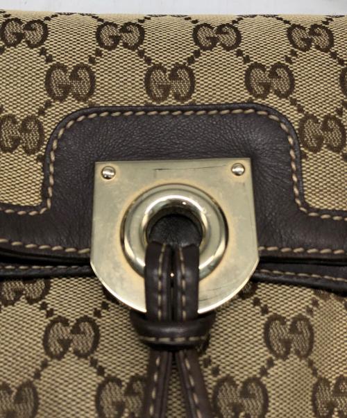 GUCCI（グッチ）GUCCI (グッチ) インディハンドバッグ ブラウンの古着・服飾アイテム