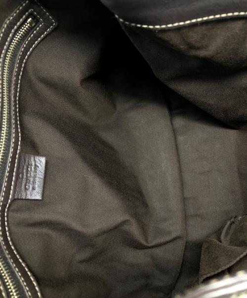 GUCCI（グッチ）GUCCI (グッチ) インディハンドバッグ ブラウンの古着・服飾アイテム