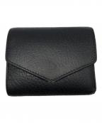 Maison Margielaメゾンマルジェラ）の古着「グレインレザー 3つ折り コンパクトウォレット」｜ブラック