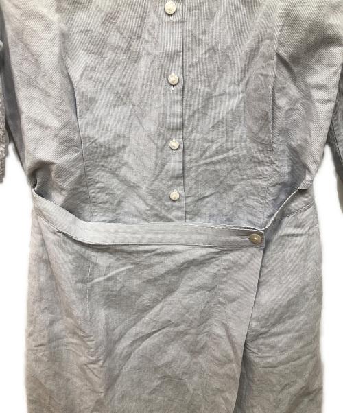 mina perhonen（ミナ ペルホネン）mina perhonen (ミナ ペルホネン) march ドレス ブルー サイズ:38の古着・服飾アイテム