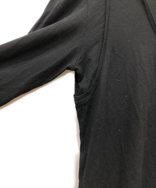 MM6 Maison Margiela（エムエムシックスメゾンマルジェラ）MM6 Maison Margiela (エムエムシックスメゾンマルジェラ) レイヤードハイネックカットソー ブラック サイズ:Mの古着・服飾アイテム