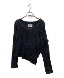 MM6 Maison Margiela（エムエムシックスメゾンマルジェラ）の古着「デザインカットソー」｜ブラック