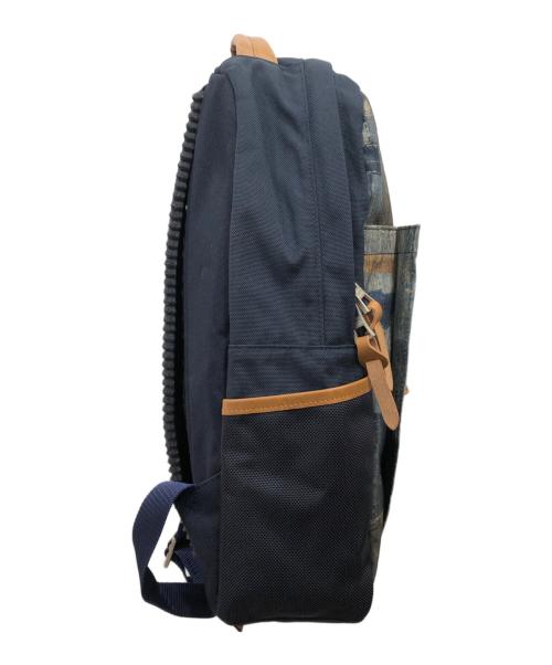 master-piece（マスターピース）master-piece (マスターピース) 刺し子プリントリュック ネイビーの古着・服飾アイテム