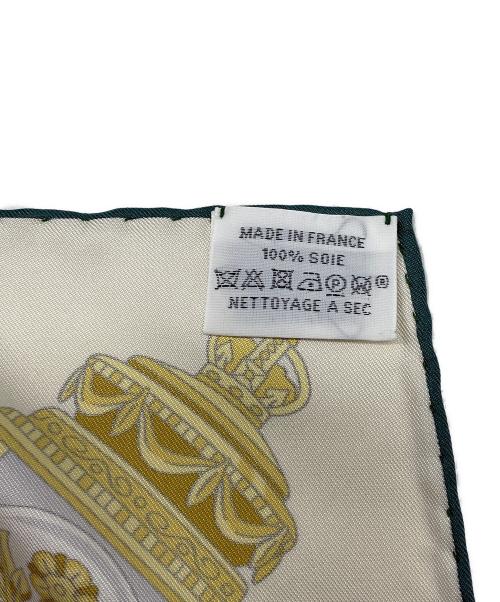 HERMES（エルメス）HERMES (エルメス) STATELY WHEELS カレ90 クレームの古着・服飾アイテム