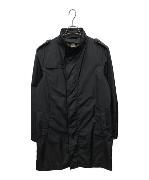 BURBERRY LONDON（バーバリーロンドン）BURBERRY LONDON (バーバリーロンドン) 裏ノバチェック柄ナイロンコート ブラック サイズ:ＬＬの古着・服飾アイテム