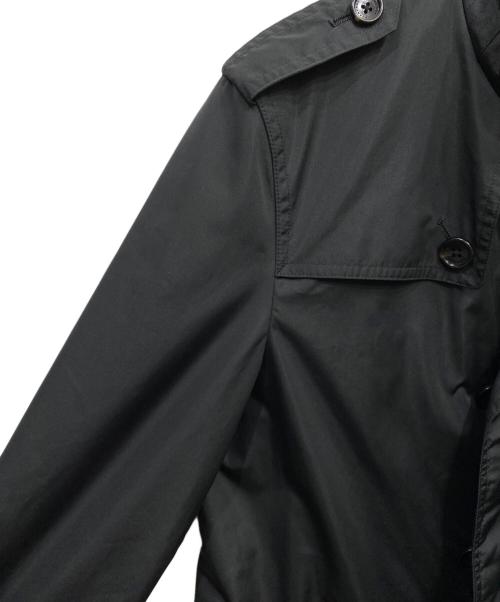 BURBERRY LONDON（バーバリーロンドン）BURBERRY LONDON (バーバリーロンドン) 裏ノバチェック柄ナイロンコート ブラック サイズ:ＬＬの古着・服飾アイテム