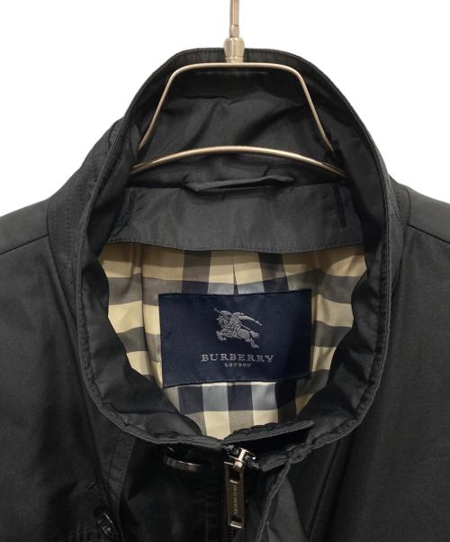 BURBERRY LONDON（バーバリーロンドン）BURBERRY LONDON (バーバリーロンドン) 裏ノバチェック柄ナイロンコート ブラック サイズ:ＬＬの古着・服飾アイテム