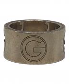 GUCCIグッチ）の古着「Gロゴワイドリング」｜シルバー