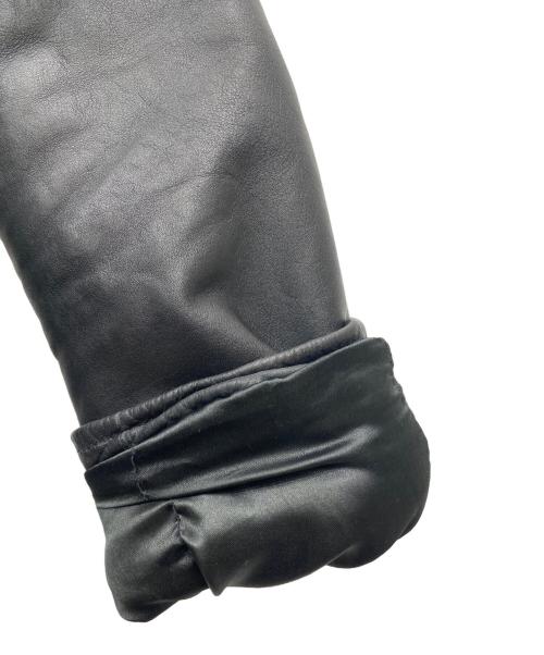 CUIRS LONDON（キュイーロンドン）CUIRS LONDON (キュイーロンドン) レザーダブルライダースジャケット ブラック サイズ:Lの古着・服飾アイテム