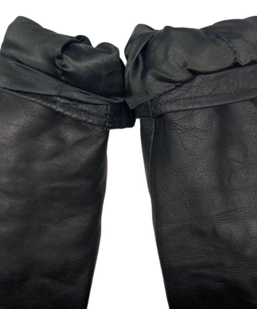 CUIRS LONDON（キュイーロンドン）CUIRS LONDON (キュイーロンドン) レザーダブルライダースジャケット ブラック サイズ:Lの古着・服飾アイテム