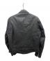 CUIRS LONDON (キュイーロンドン) レザーダブルライダースジャケット ブラック サイズ:L：10000円