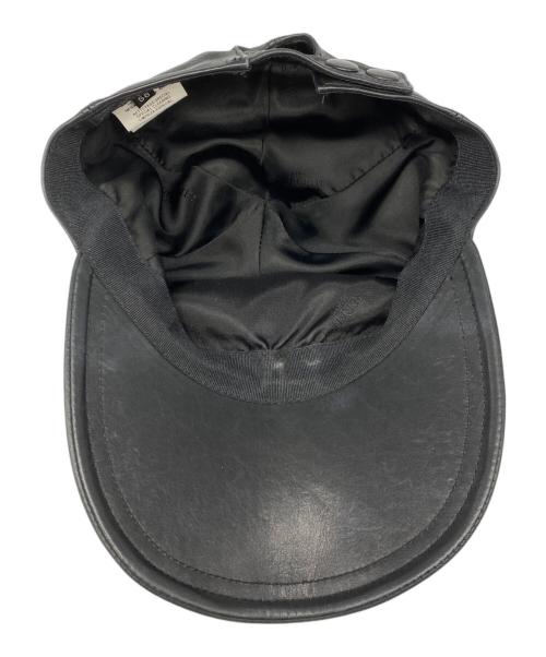 MOTSCH POUR HERMES（モッチプールエルメス）MOTSCH POUR HERMES (モッチプールエルメス) レザーキャップの古着・服飾アイテム