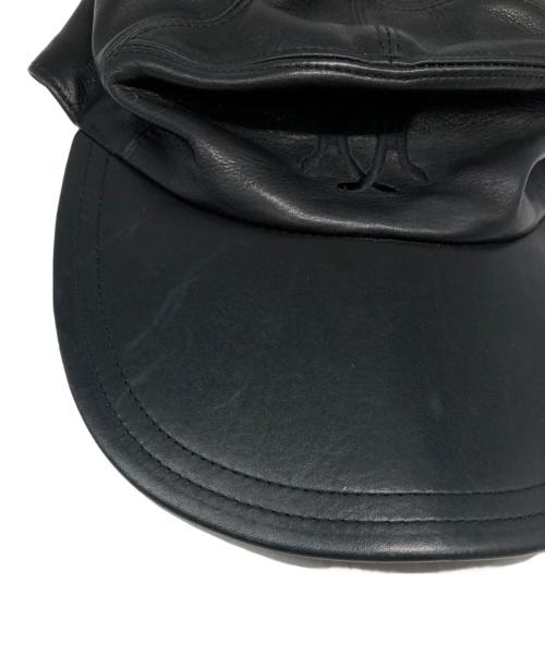 MOTSCH POUR HERMES（モッチプールエルメス）MOTSCH POUR HERMES (モッチプールエルメス) レザーキャップの古着・服飾アイテム