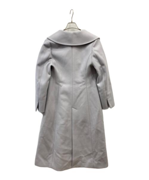 EMMEL REFINES（エメル リファインズ）EMMEL REFINES (エメル リファインズ) EM ダブルボタン ロングコート ラベンダー サイズ:Mの古着・服飾アイテム