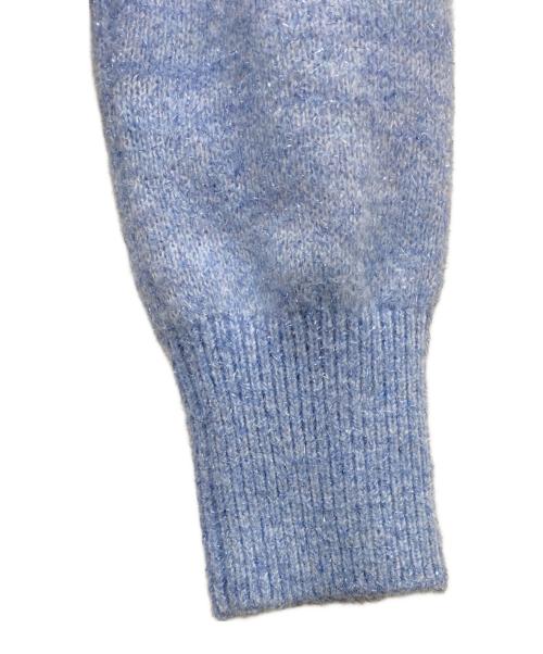 Snidel（スナイデル）Snidel (スナイデル) リボンモチーフカーディガン スカイブルー サイズ:FREEの古着・服飾アイテム