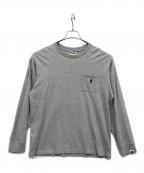 BAPE BY A BATHING APEベイプバイアベイシングエイプ）の古着「ポケットカットソー」｜グレー
