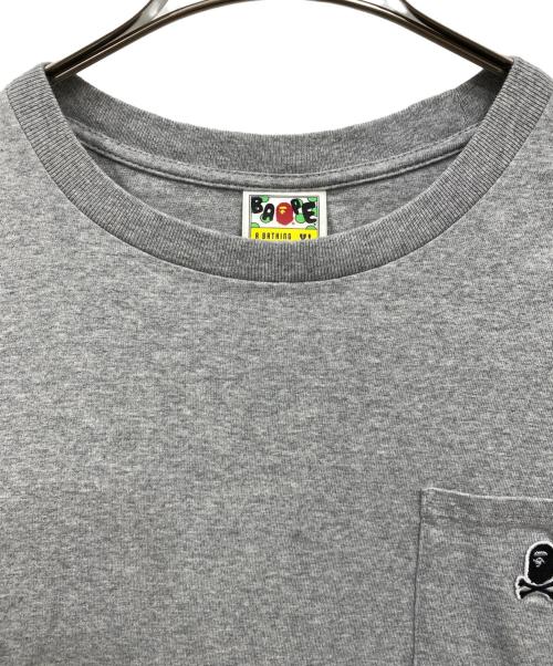 BAPE BY A BATHING APE（ベイプバイアベイシングエイプ）BAPE BY A BATHING APE (ベイプバイアベイシングエイプ) ポケットカットソー グレー サイズ:XLの古着・服飾アイテム