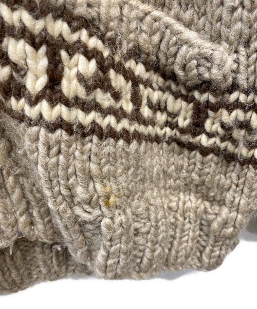 CANADIAN SWEATER（カナディアンセーター）CANADIAN SWEATER (カナディアンセーター) カウチンニットカーディガン ブラウン サイズ:-の古着・服飾アイテム