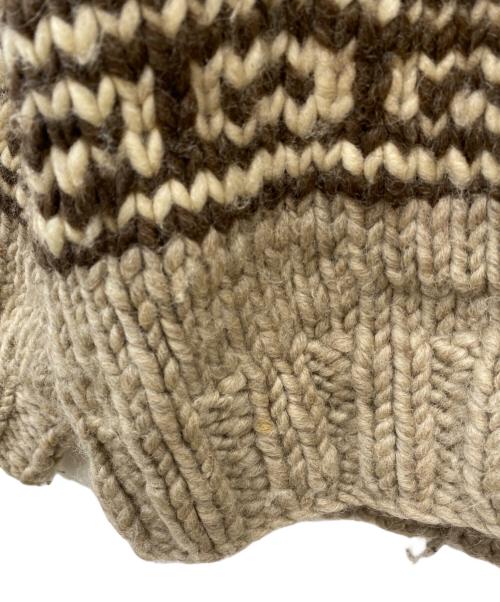 CANADIAN SWEATER（カナディアンセーター）CANADIAN SWEATER (カナディアンセーター) カウチンニットカーディガン ブラウン サイズ:-の古着・服飾アイテム