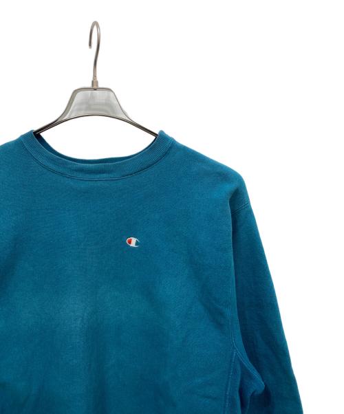 Champion REVERSE WEAVE（チャンピオン リバース ウィーブ）Champion REVERSE WEAVE (チャンピオン リバース ウィーブ) クルーネックスウェット ブルー サイズ:XLの古着・服飾アイテム
