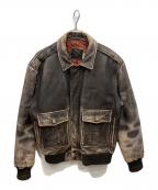 古着フルギ）の古着「A-2レザーフライトジャケット」｜ブラウン