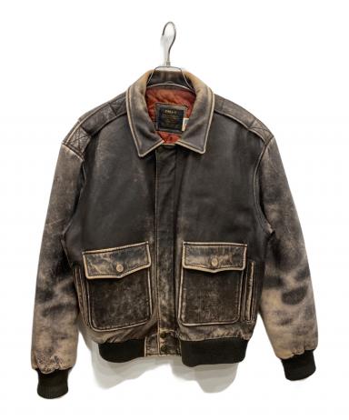 中古・古着通販】古着 (フルギ) A-2レザーフライトジャケット ブラウン