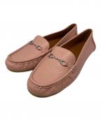COACHコーチ）の古着「MAVIS LEATHER LOAFER」｜ピンク