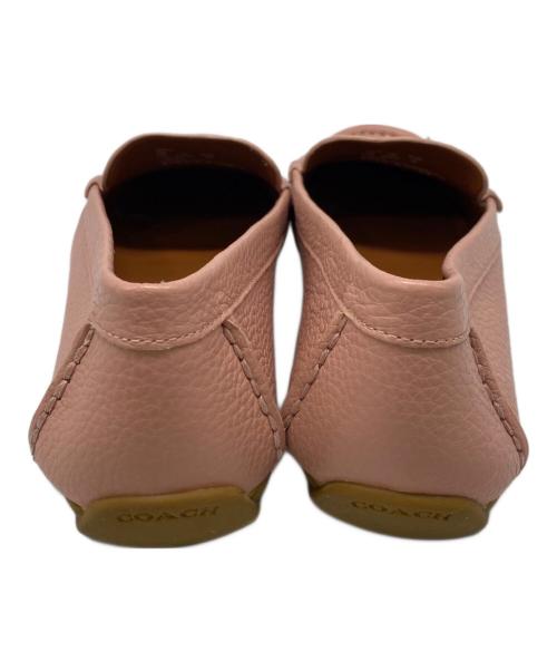 COACH（コーチ）COACH (コーチ) MAVIS LEATHER LOAFER ピンク サイズ:24.5㎝の古着・服飾アイテム
