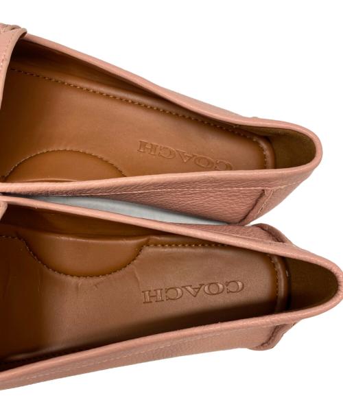 COACH（コーチ）COACH (コーチ) MAVIS LEATHER LOAFER ピンク サイズ:24.5㎝の古着・服飾アイテム