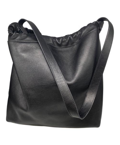 A.P.C.（アーペーセー）A.P.C. (アーペーセー) レザーショルダーバッグ ブラックの古着・服飾アイテム