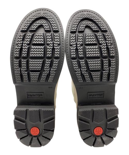 HUNTER（ハンター）HUNTER (ハンター) ステッチディテール チェルシーブーツ ホワイト サイズ:UK6の古着・服飾アイテム