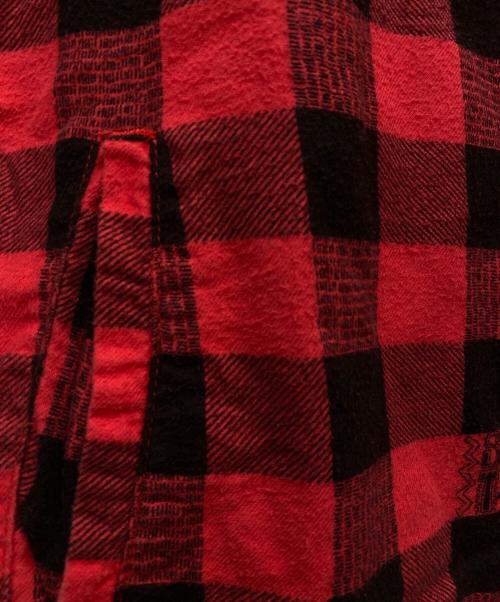 OLD STUSSY（オールドステューシー）OLD STUSSY (オールドステューシー) チェックシャツジャケット レッド サイズ:Lの古着・服飾アイテム