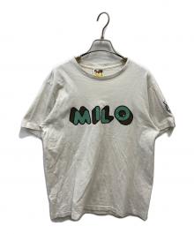 BAPE BY A BATHING APE（ベイプバイアベイシングエイプ）の古着「プリントTシャツ」｜ホワイト