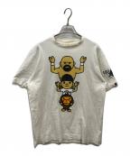 BAPE BY A BATHING APEベイプバイアベイシングエイプ）の古着「プリントTシャツ」｜ホワイト