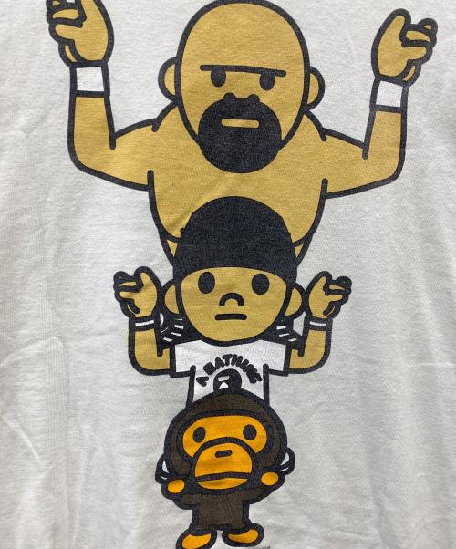 BAPE BY A BATHING APE（ベイプバイアベイシングエイプ）BAPE BY A BATHING APE (ベイプバイアベイシングエイプ) プリントTシャツ ホワイト サイズ:Mの古着・服飾アイテム