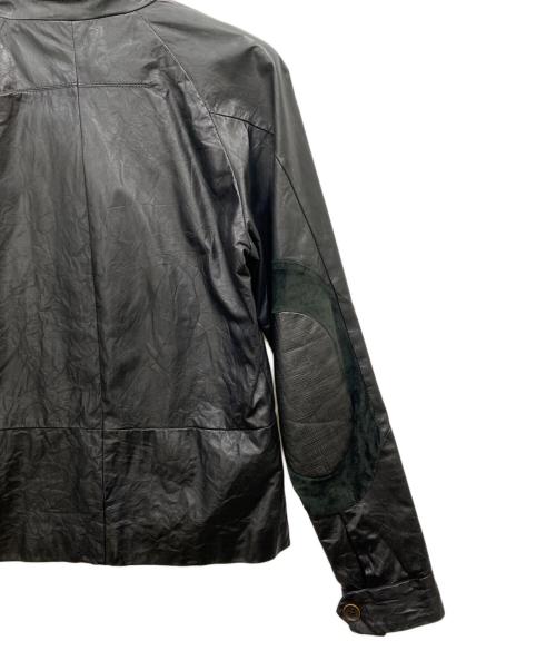 DIESEL Black Gold（ディーゼル ブラック ゴールド）DIESEL BLACK GOLD (ディーゼル ブラック ゴールド) シングルライダースジャケット ブラック サイズ:44の古着・服飾アイテム