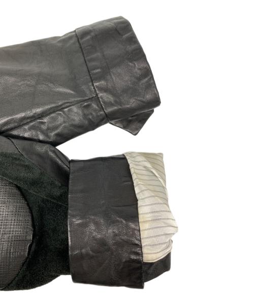 DIESEL Black Gold（ディーゼル ブラック ゴールド）DIESEL BLACK GOLD (ディーゼル ブラック ゴールド) シングルライダースジャケット ブラック サイズ:44の古着・服飾アイテム