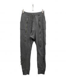 UNDERCOVER（アンダーカバー）の古着「ジップスウェットパンツ」｜グレー