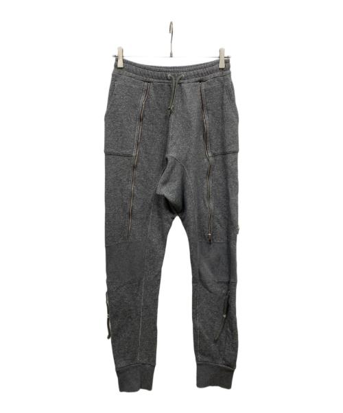 UNDERCOVER（アンダーカバー）UNDERCOVER (アンダーカバー) ジップスウェットパンツ グレー サイズ:2の古着・服飾アイテム