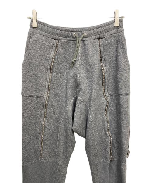 UNDERCOVER（アンダーカバー）UNDERCOVER (アンダーカバー) ジップスウェットパンツ グレー サイズ:2の古着・服飾アイテム
