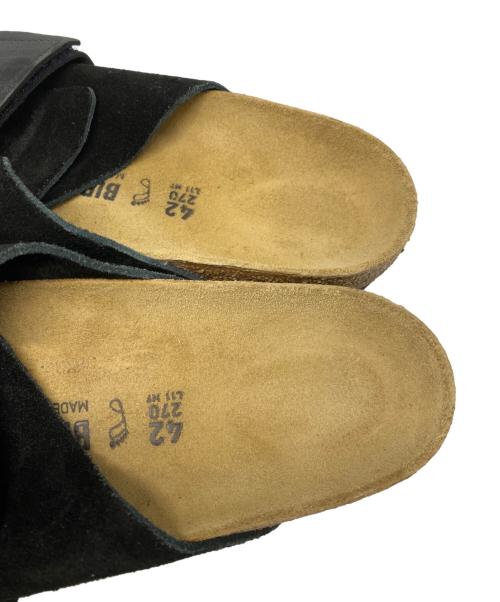 BIRKENSTOCK（ビルケンシュトック）BIRKENSTOCK (ビルケンシュトック) スウェードサンダル ブラック サイズ:27㎝の古着・服飾アイテム