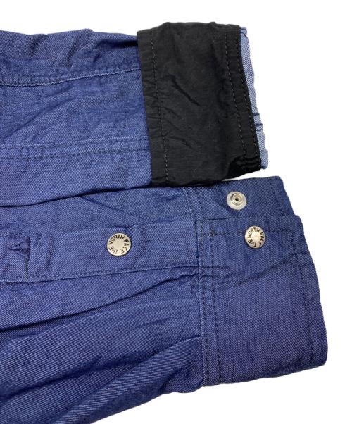 THE NORTH FACE（ザ ノース フェイス）THE NORTH FACE (ザ ノース フェイス) L/S NYLON DENIM NUPTSE SHIRT インディゴ サイズ:Mの古着・服飾アイテム
