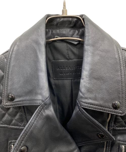 ALL SAINTS（オールセインツ）ALL SAINTS (オールセインツ) レザージャケット ブラック サイズ:4の古着・服飾アイテム