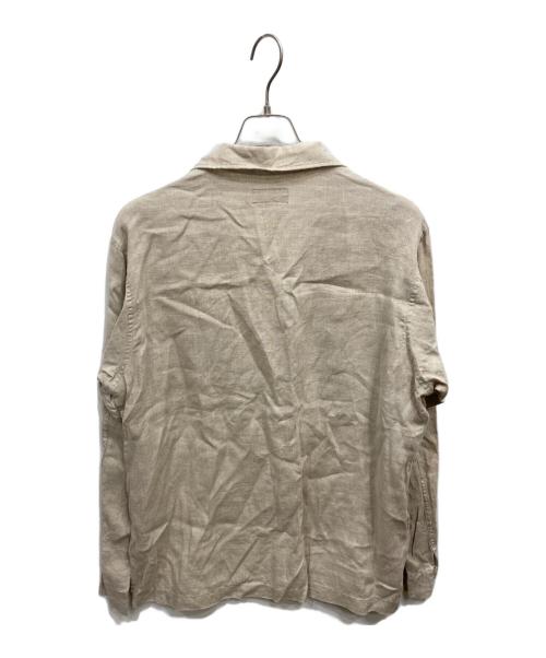 POLO RALPH LAUREN（ポロ・ラルフローレン）POLO RALPH LAUREN (ポロ・ラルフローレン) 長袖リネンシャツ ベージュ サイズ:Mの古着・服飾アイテム