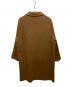 LA BOUCLE (ラ ブークル) ウールカシミヤ リバーコート ブラウン サイズ:2：14000円