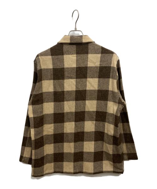 WYTHE NEW YORK（ワイス ニューヨーク）WYTHE NEW YORK (ワイス ニューヨーク) SHET TWEED HUNTING JKT ブラウン サイズ:Lの古着・服飾アイテム