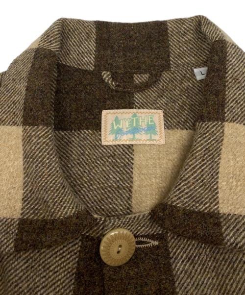 WYTHE NEW YORK（ワイス ニューヨーク）WYTHE NEW YORK (ワイス ニューヨーク) SHET TWEED HUNTING JKT ブラウン サイズ:Lの古着・服飾アイテム