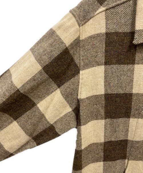 WYTHE NEW YORK（ワイス ニューヨーク）WYTHE NEW YORK (ワイス ニューヨーク) SHET TWEED HUNTING JKT ブラウン サイズ:Lの古着・服飾アイテム