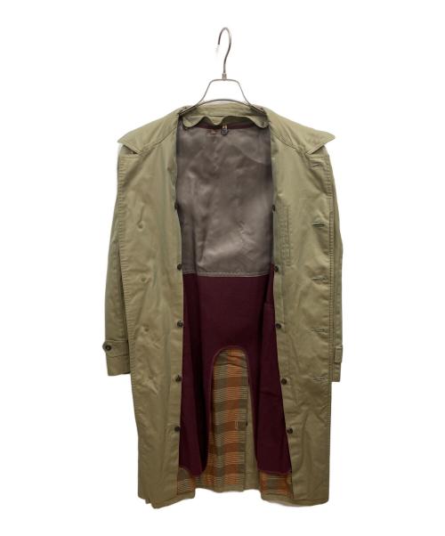 Yves Saint Laurent（イヴサンローラン）Yves Saint Laurent (イヴサンローラン) ライナー付ステンカラーコート オリーブ サイズ:Mの古着・服飾アイテム