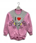 N°21 numero ventunoヌメロヴェントゥーノ）の古着「プリントスウェット」｜ピンク